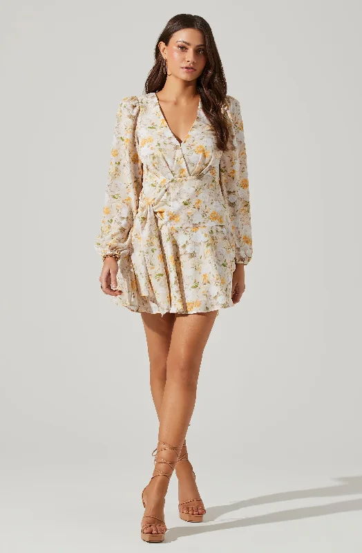 Yellow multi floral