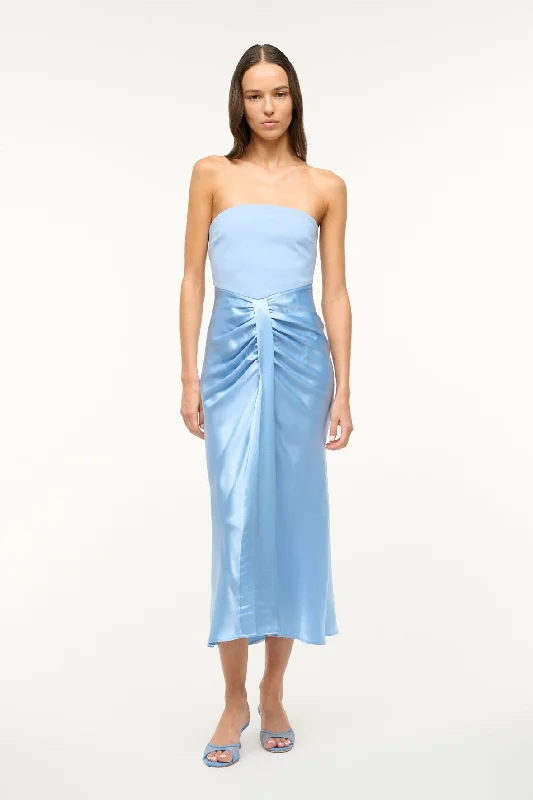 MIDI WAYFARING DRESS | AZURE